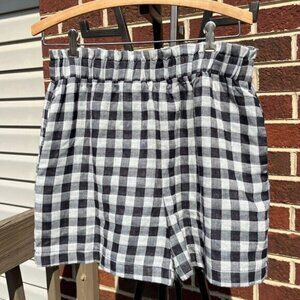 Grade & Gather Nior Check Shorts Women's Medium